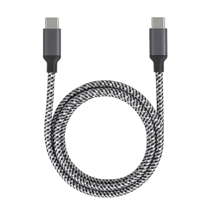 Ewent EC1072 Câble USB 4 Gen3 Type C vers Type C, 2m, Blanc et Noir