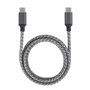 Ewent EC1072 Câble USB 4 Gen3 Type C vers Type C, 2m, Blanc et Noir