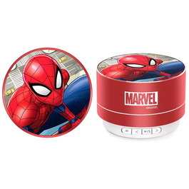 Marvel Spiderman - Haut-parleur portable sans fil Bluetooth avec radio FM, lecteur MP3, micro intégré et mémoire, 3W RMS, batterie longue durée - Certifié CE, ROHS, REACH