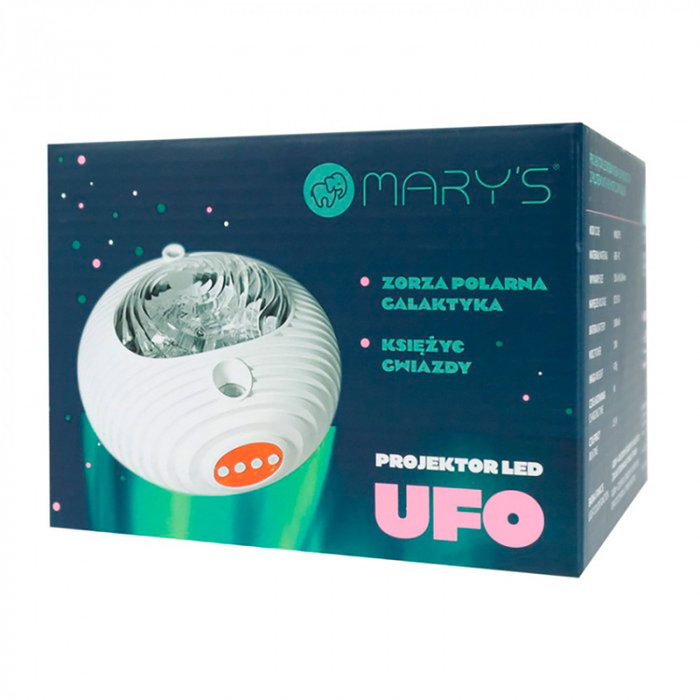 Mary´S UFO Galaxy RGBW Projecteur Rechargeable