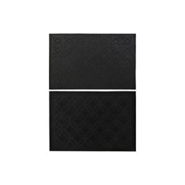 Paillasson DKD Home Decor Noir Caoutchouc 2 Unités (60 x 40 x 0,3 cm)
