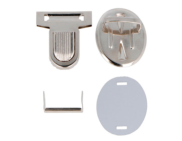 Innspiro Fermoir Tupi Oval en Acier Nickel 37x32 mm (Lot de 2) Innspiro Fermoir Tupi Oval en Acier Nickel 37x32 mm (Lot de 2)