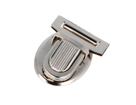 Innspiro Fermoir Tupi Oval en Acier Nickel 37x32 mm (Lot de 2)