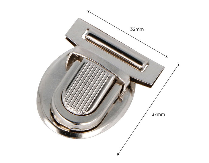 Innspiro Fermoir Tupi Oval en Acier Nickel 37x32 mm (Lot de 2) Innspiro Fermoir Tupi Oval en Acier Nickel 37x32 mm (Lot de 2)