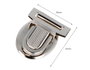 Innspiro Fermoir Tupi Oval en Acier Nickel 37x32 mm (Lot de 2)