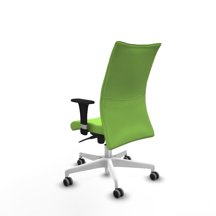 Piqueras Y Crespo Chaise de bureau Albacete Confidente, Pistache, Mécanisme Sincro, Bras 1D