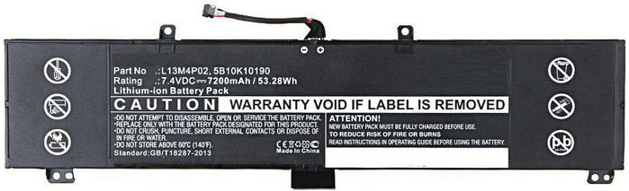 CoreParts Batterie Li-ion 53.28Wh 7.4V 7200mAh pour Lenovo Erazer Y50 et Y50-70 CoreParts Batterie Li-ion 53.28Wh 7.4V 7200mAh pour Lenovo Erazer Y50 et Y50-70