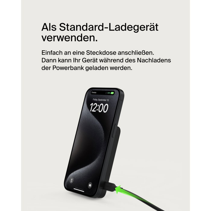 Belkin Batterie externe 5 000 mAh MagSafe 15 W Noir