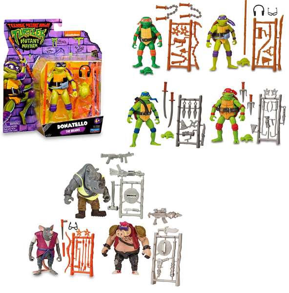 Famosa Figura básica Tortugas Ninja Movie 7 cm - Modèles surtidos