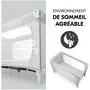 Hauck Dream N Play Plus - Lit parapluie de voyage pliable 60 x 120 cm, pour naissance à 15 kg, avec ouverture latérale et sac, Dusty Mint