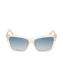 Guess GU00098-5525P Lunettes de soleil œil-de-chat ivoire et vert