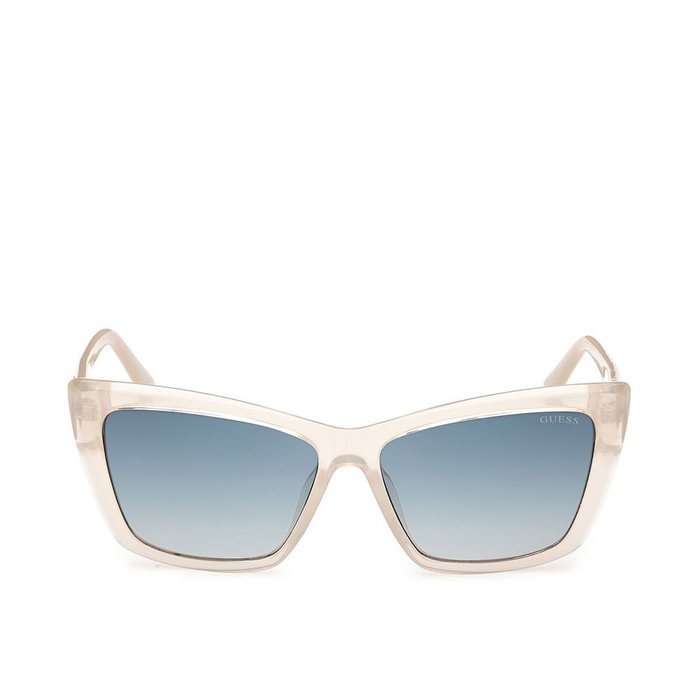 Guess GU00098-5525P Lunettes de soleil œil-de-chat ivoire et vert Guess GU00098-5525P Lunettes de soleil œil-de-chat ivoire et vert