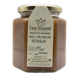 COMO UNA REINA Miel de forêt crue, pot hexagonal 500 g