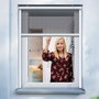 Schellenberg Moustiquaire enroulable, blanche, 130 x 160 cm