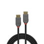 Lindy Câble DisplayPort 1.4 Anthra Line 2m - Triple blindage, 8K 60Hz, 4K 144Hz, contacts plaqués or 24 carats