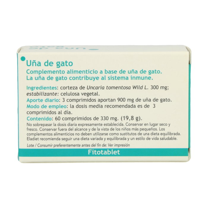ELADIET FITOTABLET uña de gato 60 comprimés
