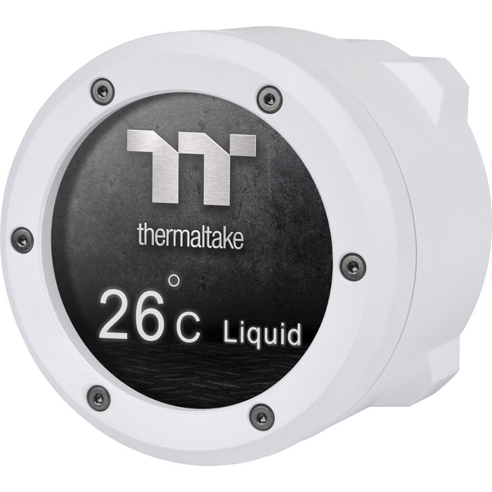 Thermaltake TH240 V2 Ultra ARGB Sync White Edition Edition Snow avec écran LCD et 2x ventilateurs 120mm