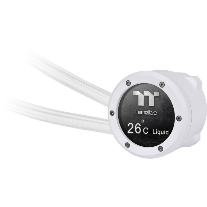 Thermaltake TH240 V2 Ultra ARGB Sync White Edition Edition Snow avec écran LCD et 2x ventilateurs 120mm