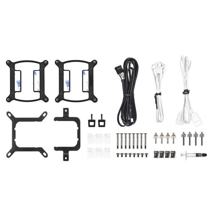 Thermaltake TH240 V2 Ultra ARGB Sync White Edition Edition Snow avec écran LCD et 2x ventilateurs 120mm