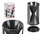 Kinvara Râpe conique noire 7x13x7 cm en plastique et métal (Set de 12)