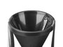 Kinvara Râpe conique noire 7x13x7 cm en plastique et métal (Set de 12)