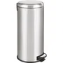 Kitchen Move URBAN - Poubelle de cuisine à pédale 30L, acier inoxydable brossé, seau amovible, pied et anneau de protection - Ø29 x H66 cm
