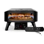 Cozze - Four à pizza à gaz - Pierre rotative Ø345 mm - 6.0 kW - Jusqu'à 630°C - Thermomètre - Bouton LED - Noir