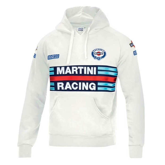 Sparco Sweat à capuche Martini Racing Blanc Taille S Sparco Sweat à capuche Martini Racing Blanc Taille S