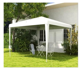 BAMBU PERGOLA FIJA 3,0x3,0x 2,5 m Blanche LP-030