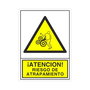 Duver - Signalisation sécurité plastique 295x210 mm 'Attention risque d'atrapamiento'