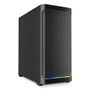 Sharkoon AK4 Rgb Boîtier PC Gaming ATX sans Vitre, 3 Ventilateurs 120mm, USB-C, Noir