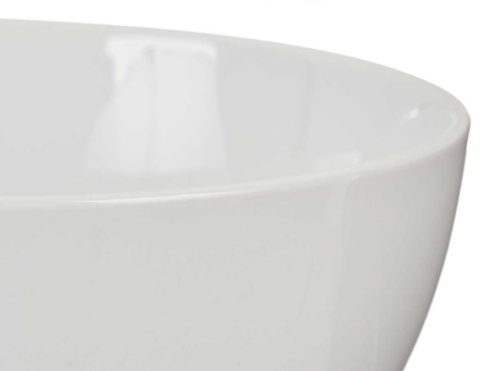 Vessia Bol en Porcelaine Blanc 1300 ml 18x10x18 cm Compatible Lave-vaisselle et Micro-ondes (Set de 16)