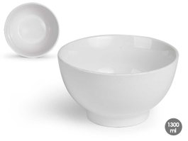 VESSIA Bol en porcelaine blanche 1300ml