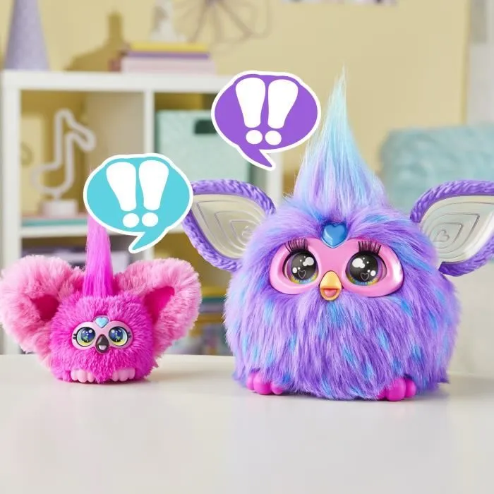 Hasbro Furby Furblets Flo-Flo Mini peluche électronique pour filles et garçons plus de 45 sons à partir de 6 ans
