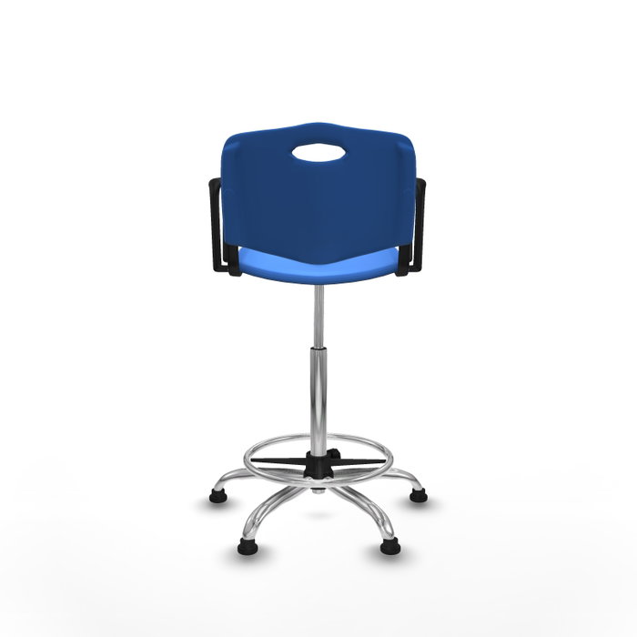 PIQUERAS Y CRESPO Tabouret Robledo Pivotant Bleu PIQUERAS Y CRESPO Tabouret Robledo Pivotant Bleu
