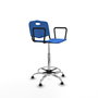 PIQUERAS Y CRESPO Tabouret Robledo Pivotant Bleu