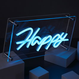 Home Deco Factory Déco Néon LED USB Happy