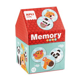 APLI KIDS Puzzle Mémoire Safari Casita 16820, jeu de société en espagnol avec 24 pièces, pour enfants dès 3 ans