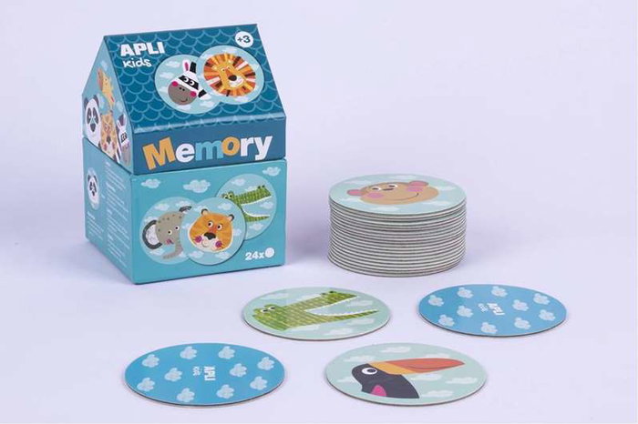 Apli Jeu de Mémoire Safari - 24 pièces