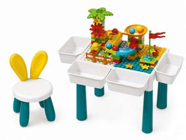 Jugatoys - jugablocks Table de construction avec chaise et accessoires