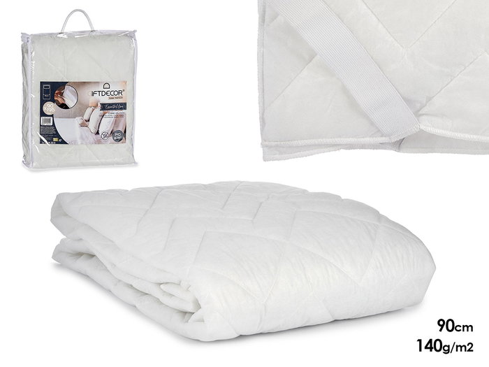 GIFTDECOR Protège-matelas blanc TNT avec gomme 90 cm GIFTDECOR Protège-matelas blanc TNT avec gomme 90 cm