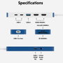 Targus Hub USB-C Flex 9 ports – Station d'accueil avec double HDMI 4K, 3 ports USB, SD, Power Delivery 100W