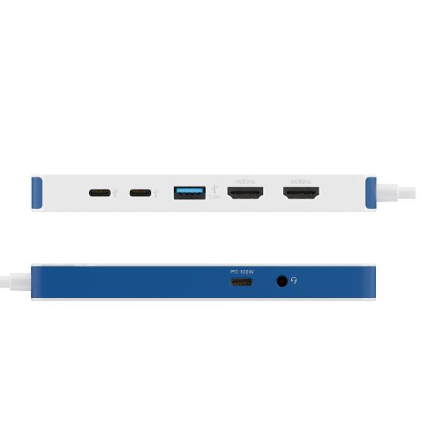 Targus Hub USB-C Flex 9 ports – Station d'accueil avec double HDMI 4K, 3 ports USB, SD, Power Delivery 100W Targus Hub USB-C Flex 9 ports – Station d'accueil avec double HDMI 4K, 3 ports USB, SD, Power Delivery 100W