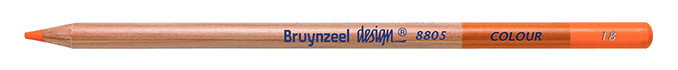 Bruynzeel Design Crayon de couleur Orange permanent Bruynzeel Design Crayon de couleur Orange permanent