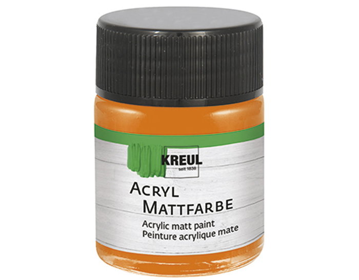 Kreul Peinture acrylique mate orange 50ml Kreul Peinture acrylique mate orange 50ml