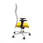 Piqueras y Crespo Fauteuil de Bureau Albacete Jaune et Blanc