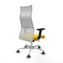 Piqueras y Crespo Fauteuil de Bureau Albacete Jaune et Blanc
