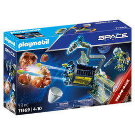 Playmobil Destructeur de Météorites Space 71369 - Véhicule Spatial avec Bras Articulé et Canon - Jouet pour Enfants à partir de 6 Ans