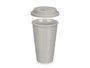 VESSIA Vasos con tapa de silicona Gris 360ml, Lot de 12