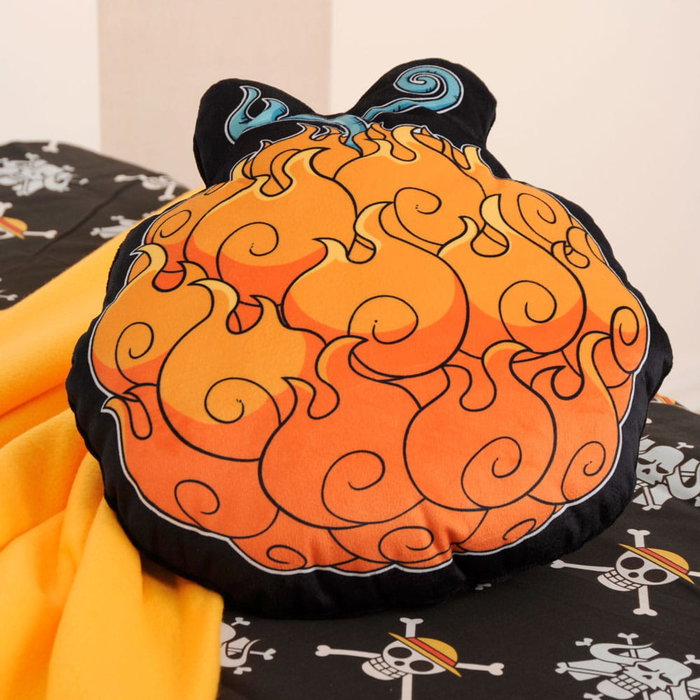 Herding Coussin One Piece Mera Mera no Mi 45 cm